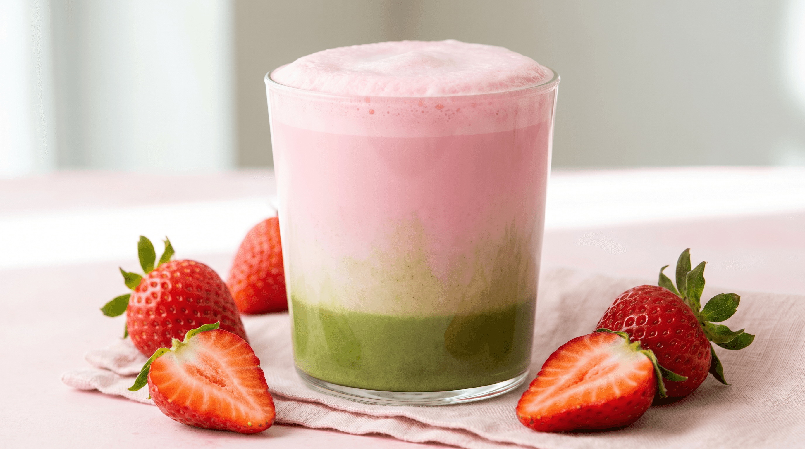 Strawberry Matcha Recipe: The Perfect Pink-and-Green Latte